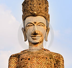 Thai Big Old Buddha Statue