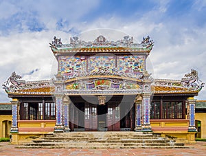 Thai Binh Lau pavilion, the Royal Library in the old citadel of Hue