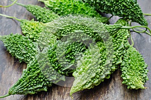 Organic Thai Bitter Cucumber or Momordica Charantia from The Natural Garden.