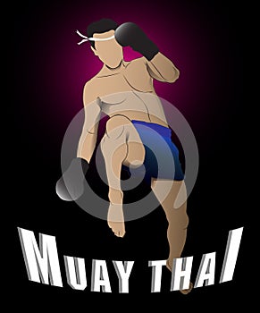 Thai boxing style