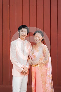 Thai Bridal in Thai Wedding Suit