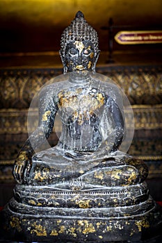 Thai Buddha Statue from a Bangkok temple, Thailand.