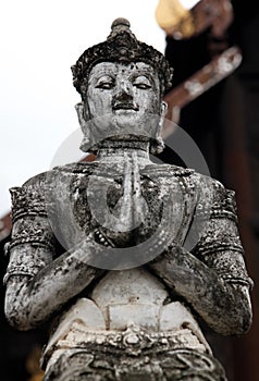 Thai Buddha Statue from a Chiang Mail temple, Thailand. photo