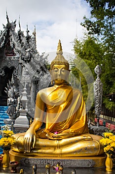 Thai buddha statue in wat srisuphan