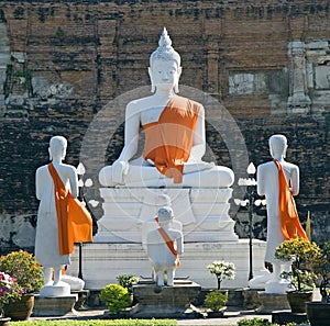 Thai Buddha Statue at Wat Yai Chai Mongkol