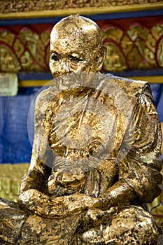 Thai Buddhist Temple Golden Statue