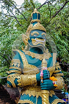 Thai Buddhist Temple Guard