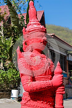 Thai Buddhist Temple Guard