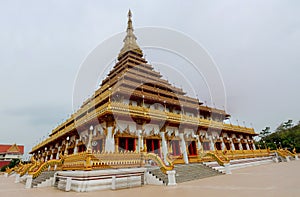 Thai buddhist temple wat in Khon Kaen, Thailand