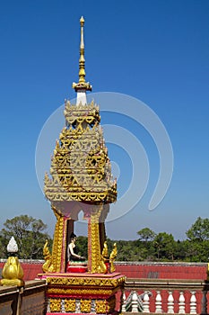 Thai buddhist temple wat in Thailand