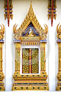 Thai Buddhist Temple Window