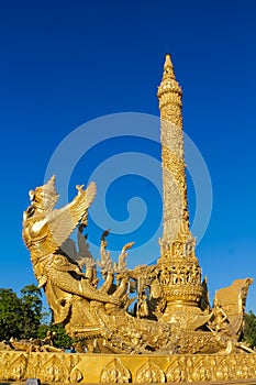 Thai buddist statues and symbols in Chiang Mai, Thailand