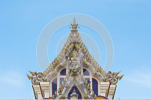 Thai Buddist Temple Gable Roof Style
