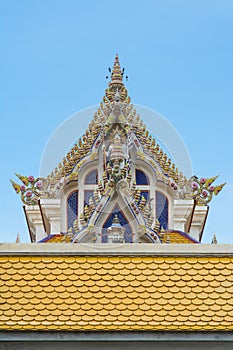 Thai Buddist Temple Gable Roof Style