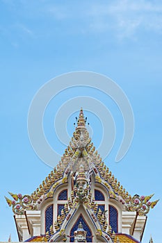 Thai Buddist Temple Gable Roof Style