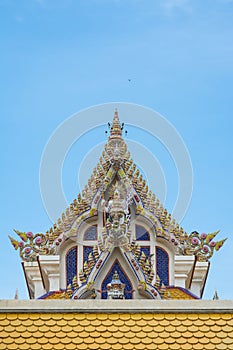 Thai Buddist Temple Gable Roof Style