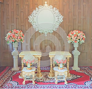 Thai classical style wedding tables
