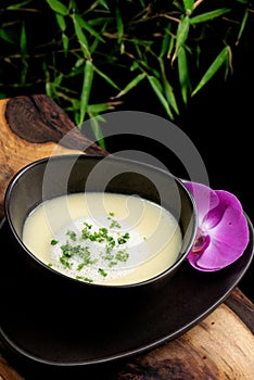 Thai coconut mushroom soup