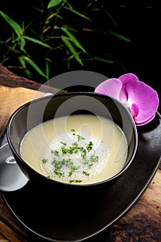 Thai coconut mushroom soup