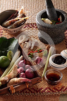 Thai cooking ingredients