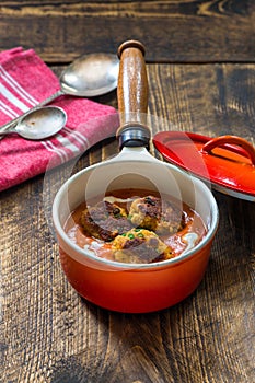 Thai crab cakes and bisque