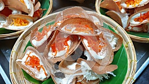 Thai Crepes in Woven Baskets