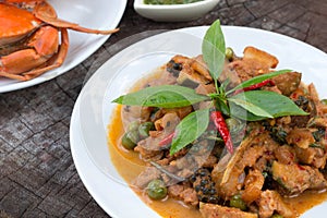 Thai cuisine - Pork with vegetables