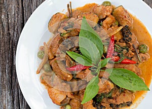 Thai cuisine - Pork with vegetables