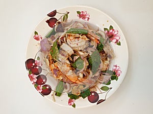 Thai Cuisine spicy shrimp salad