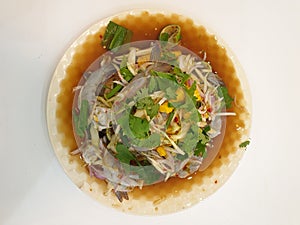 Thai Cuisine spicy shrimp salad