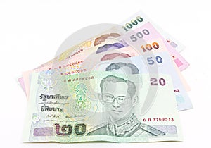 Thai currency banknote