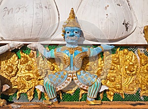 Thai Demon on the top of Tiger Temple (Wat Tham Suea)