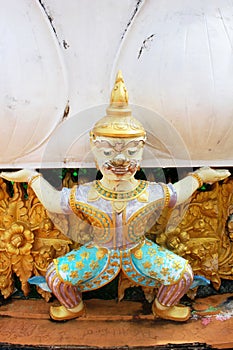 Thai demon warrior statue