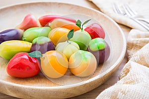 Thai dessert, imitation fruit (Look Choup)