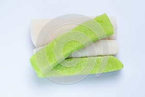 Thai Dessert Kanom Piak On Bai Toey