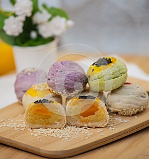 Thai Dessert `Mochi ` in Thai culture