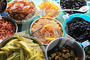 Thai dessert pickled fruit