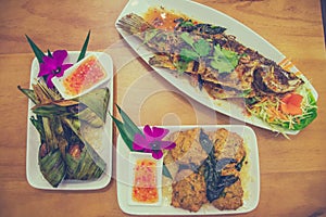 Thai dishes Thai Fish Cake photo