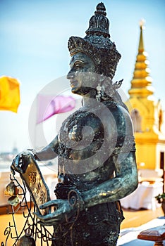 Thai Divinity in Wat Saket - The Golden Mountain Temple (Phu KHa