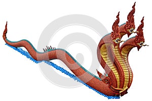 Thai dragon or king of Naga statue
