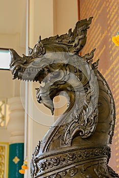 Thai Dragon or Serpent King of Dragon Statue