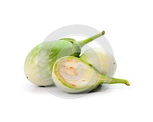Thai eggplant isolated on white background