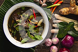 [Thai Esan food] Straw Mushroom Curry, Thai Esan local food, Thailand