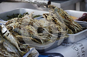 Thai fish street food