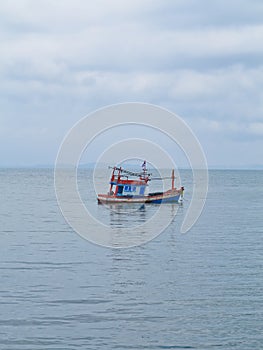 Thai fishing boat movement