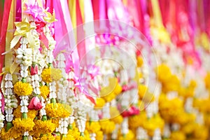 Thai flower garlands photo