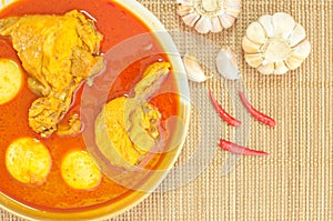 Thai food Chicken curry (Mussaman curry)