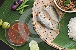 Thai food chili mackerel
