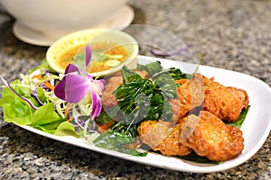 Thai Food Fried Fish Cake (Tod Mun Pla)