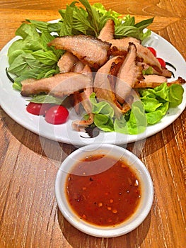 Thai food, grilled pork
